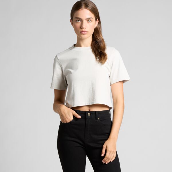 AS Colour Womens Heavy Faded Crop Tee Thumbnail